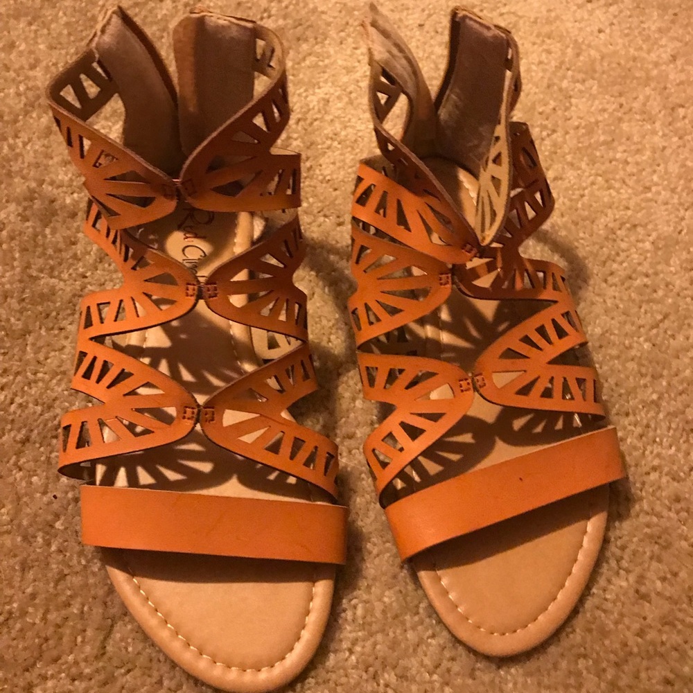 Tan sandals